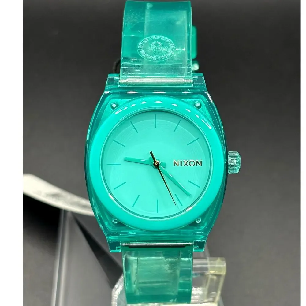 Nixon Medium Time Teller P A1215-309 Turquoise 31mm Watch NIBWT